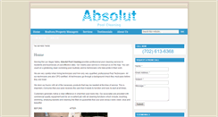 Desktop Screenshot of absolutpoolcleaning.com